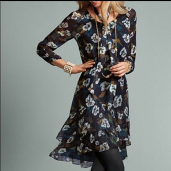 CAbi style 3460 Pirouette Floating Flowers Dress Size XS - Picture 1 of 12